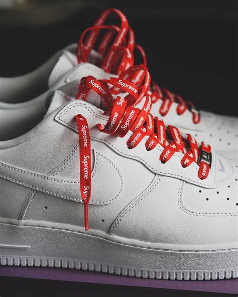 supreme x nike air force 1 high replica|air forces with supreme laces.